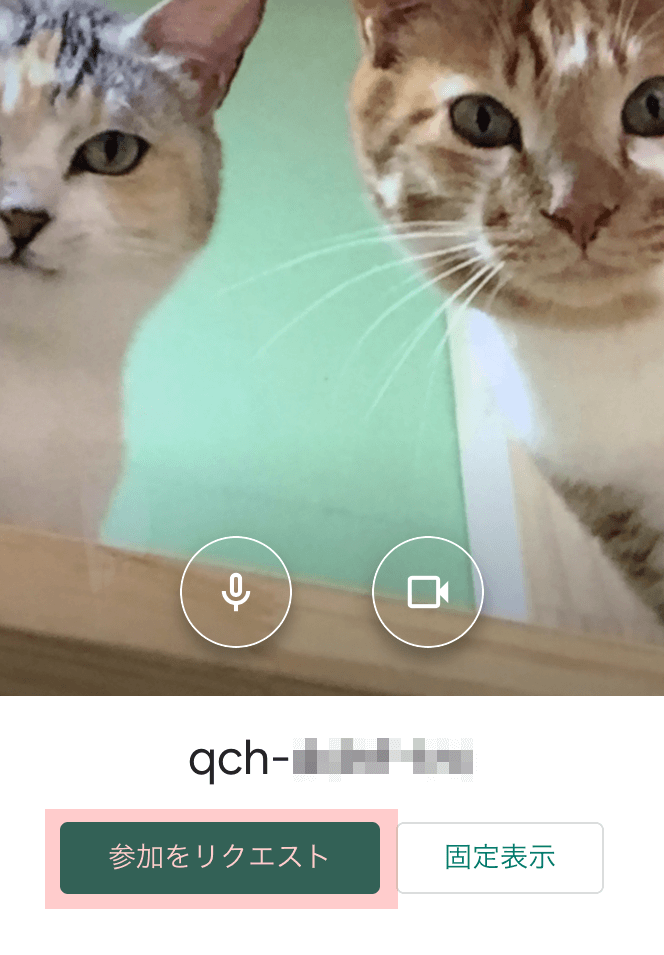 参加をリクエスト